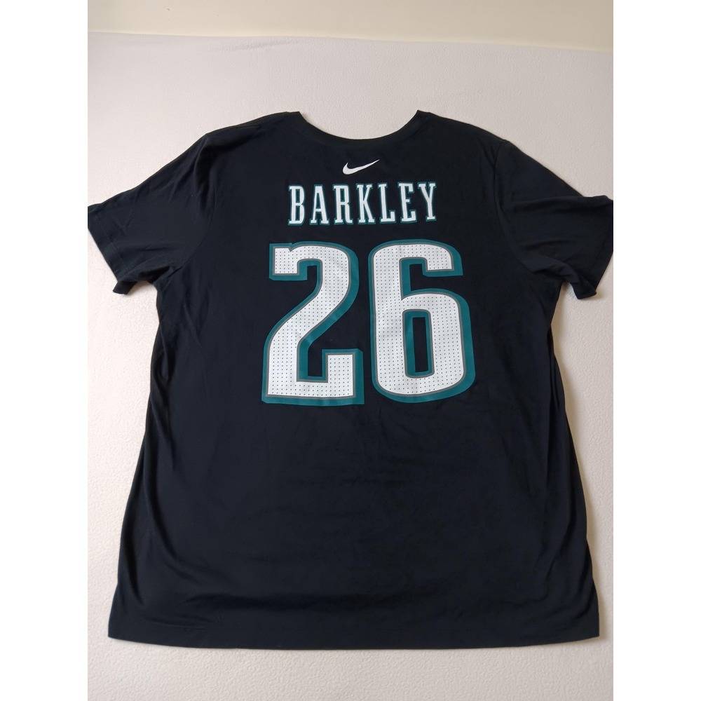 Philadelphia Eagles Shirt Mens 2XL Black NFL Football The Nike Tee Barkley